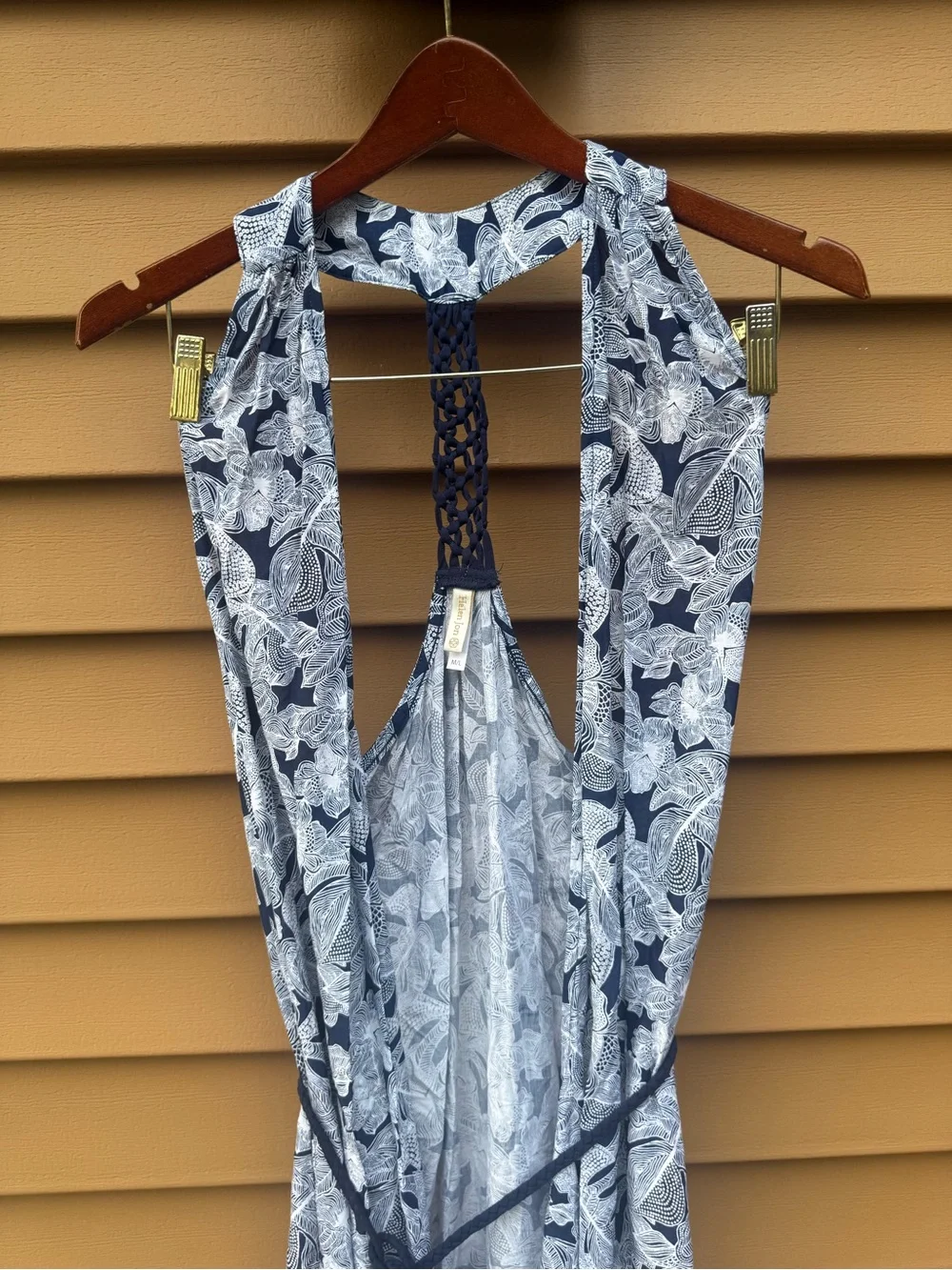 Helen Jon Isla Sol Beach Wrap Kimono Dress Swim Floral Crochet Resort Wear M/L